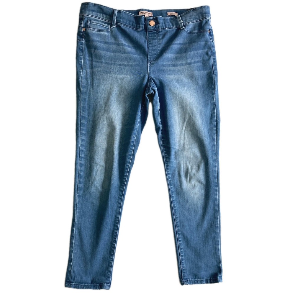 Juicy Couture Jegging Jeans Womens 12 Blue Medium Wash Tapered Leg Stretch Denim